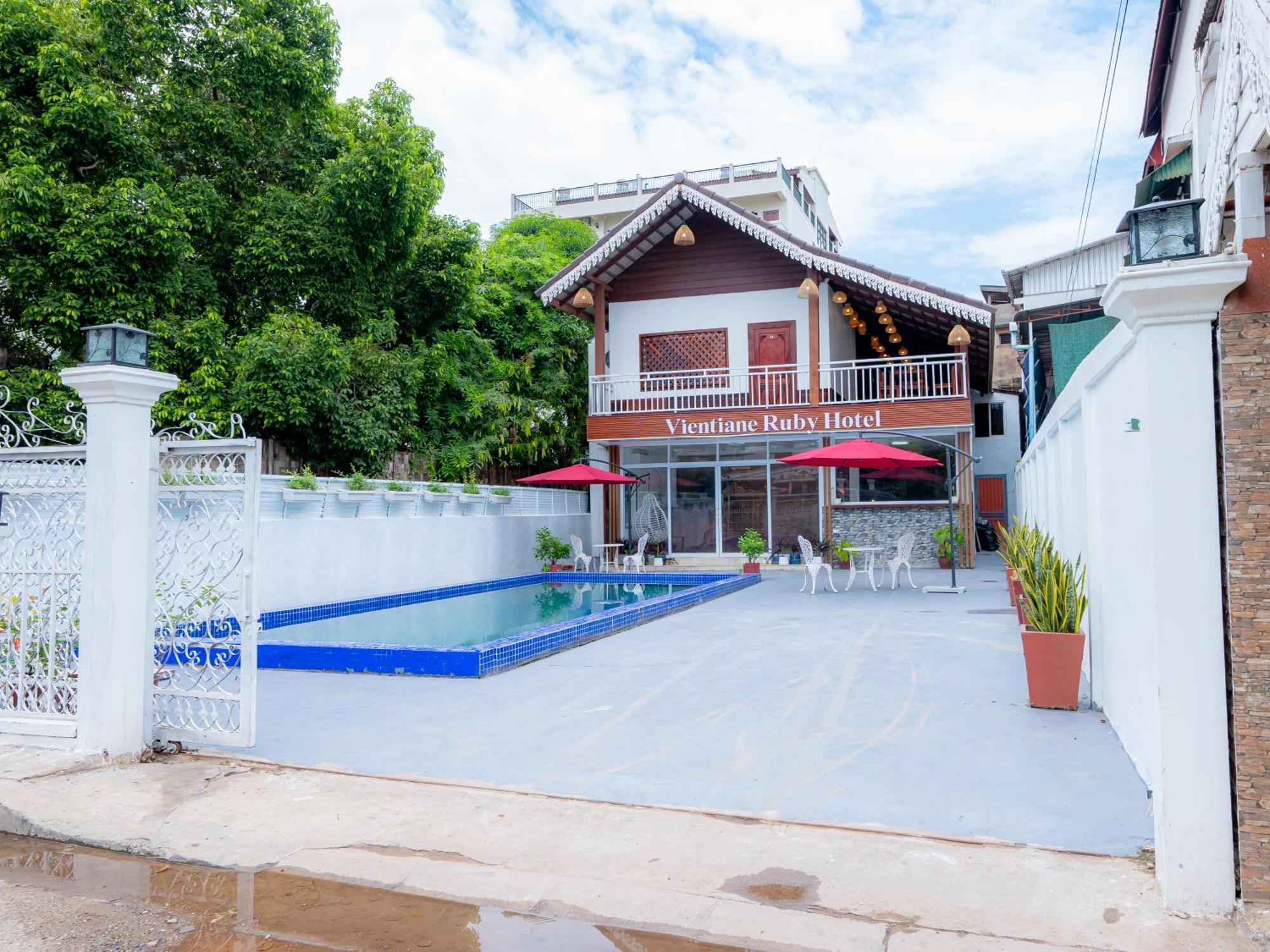 Vientiane Ruby Villa Hotel Kültér fotó